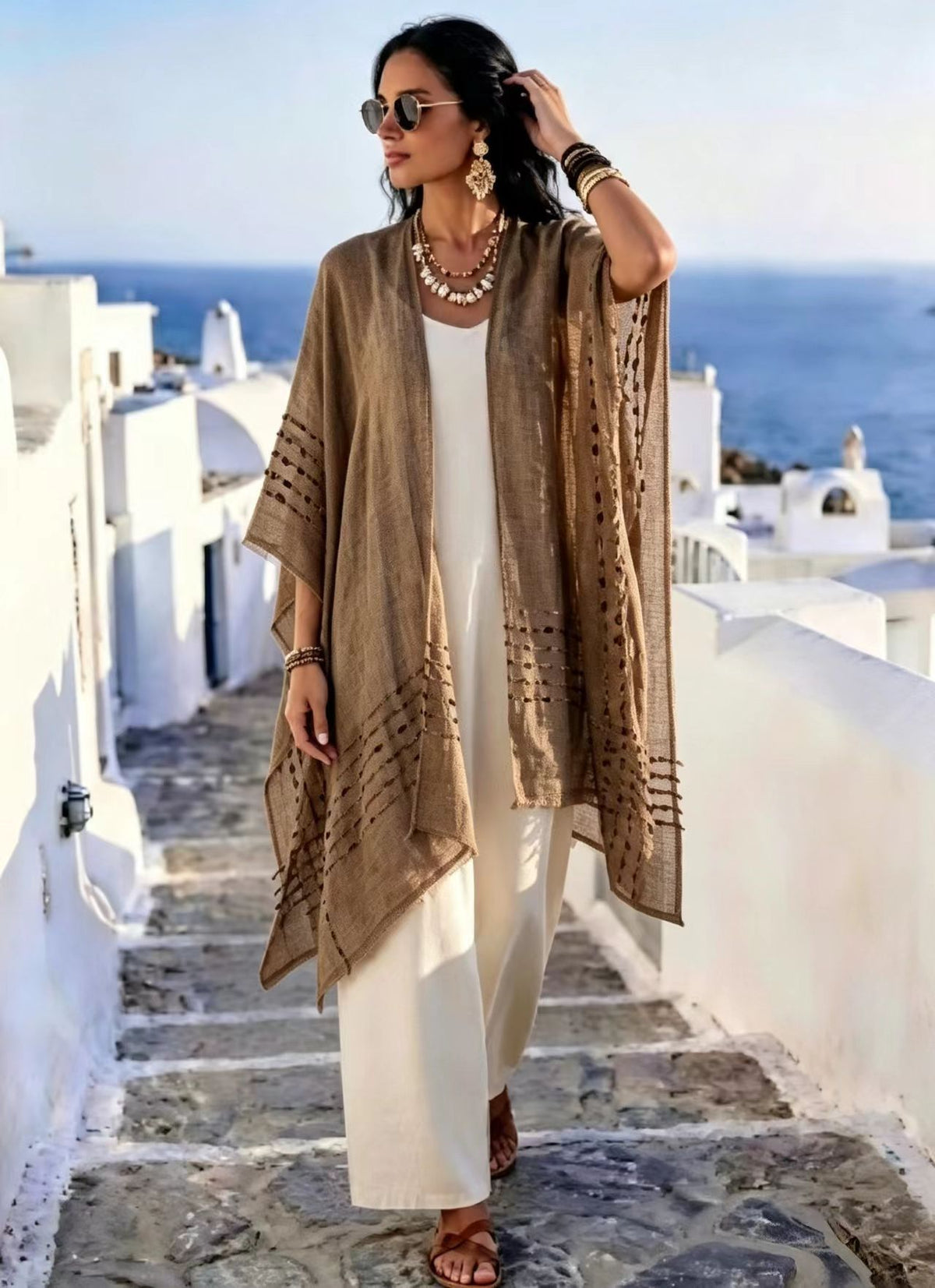 Sonnen-Schutz-Cape für Damen – Bild 2 | LuxeStyle