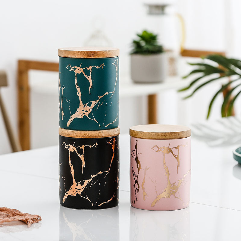 Keramik-Vorratsdose mit Bambusdeckel – Bild 7 | LuxeStyle