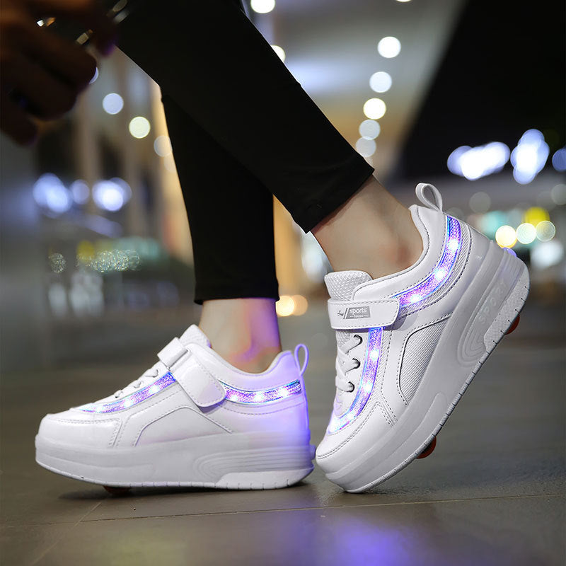 Leuchtende Rollschuh-Sneaker für Kinder – Bild 5 | LuxeStyle