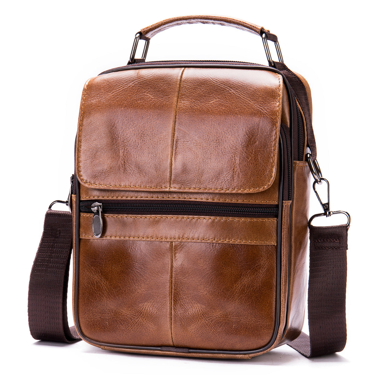Messenger-Tasche Herren aus Leder – Bild 6 | LuxeStyle