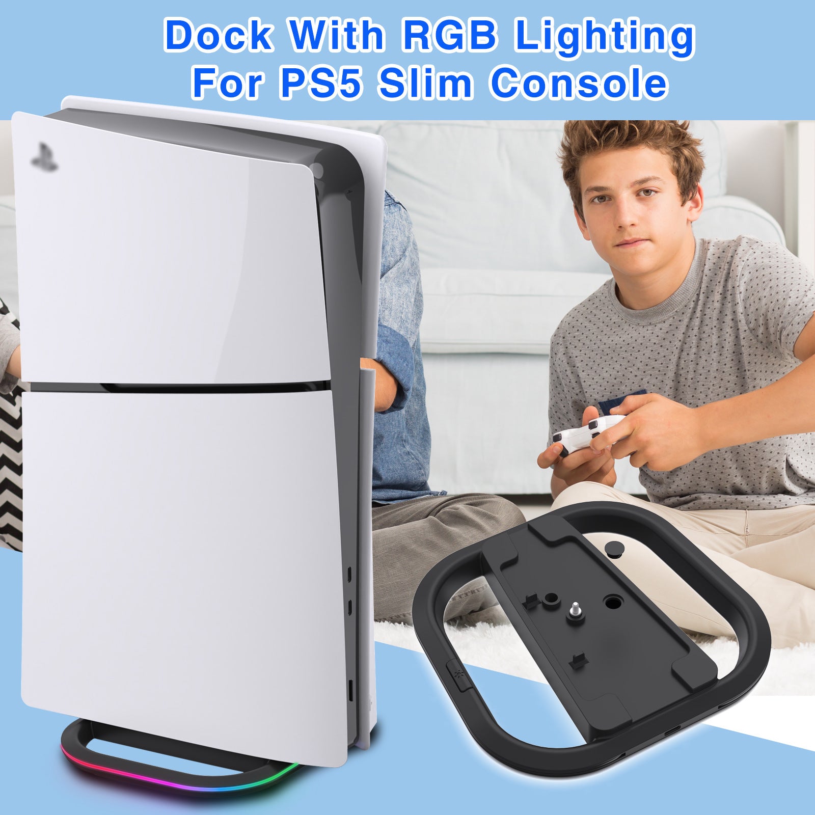 Lichtbasis mit RGB-Umgebungslicht für PS5