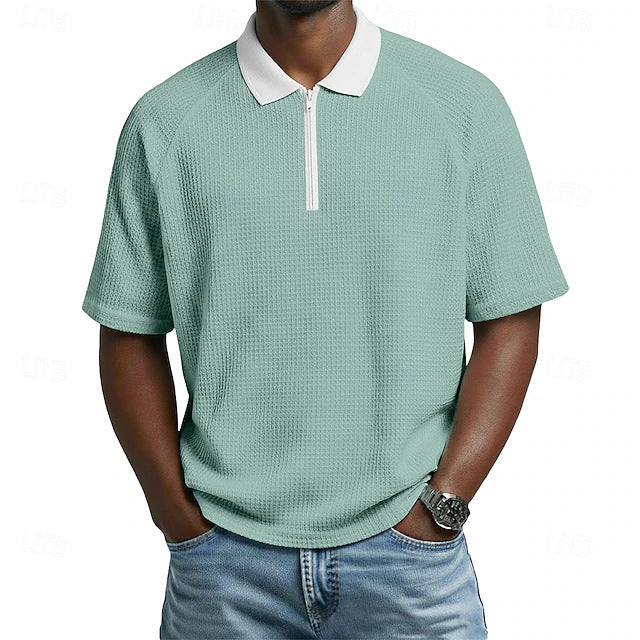 Herren Polo-Shirt mit Kragen kurzärmlig casual