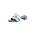 Karierte Mid-Heel Sandalette mit eckiger Spitze – Bild 19 | LuxeStyle