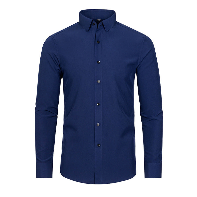 Elastisches Langarmhemd für Herren | LuxeStyle