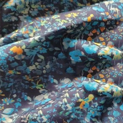 Elastischer Popeline Baumwollstoff mit Blumenmuster – Bild 5 | LuxeStyle
