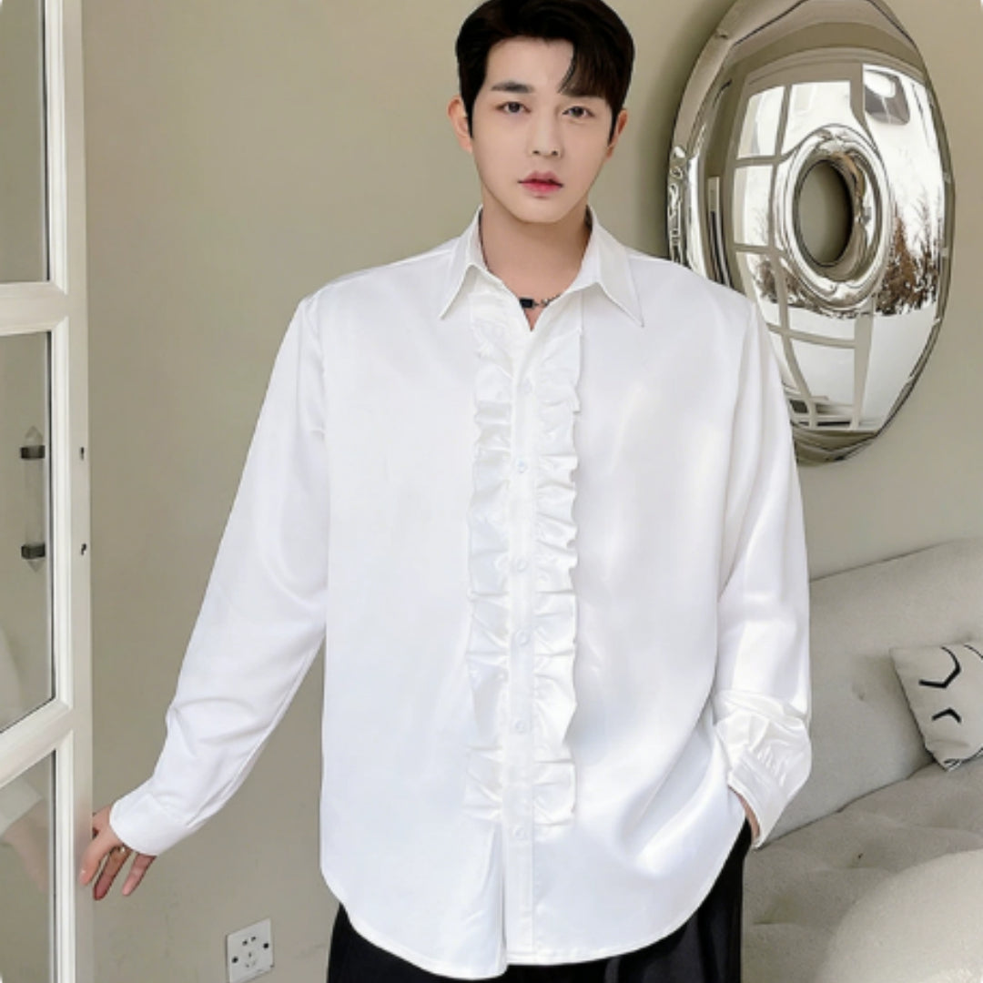 Herren-Sommerhemd «Monsieur» – French Court Style, Kurzarm