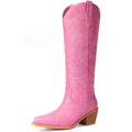 Western Stiefel mit hohem Schaft und seitlichem Reissverschluss