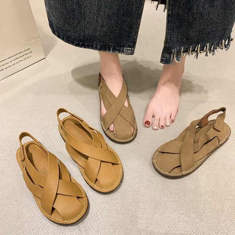 Retro-Sandalen mit Klettverschluss – Bild 14 | LuxeStyle
