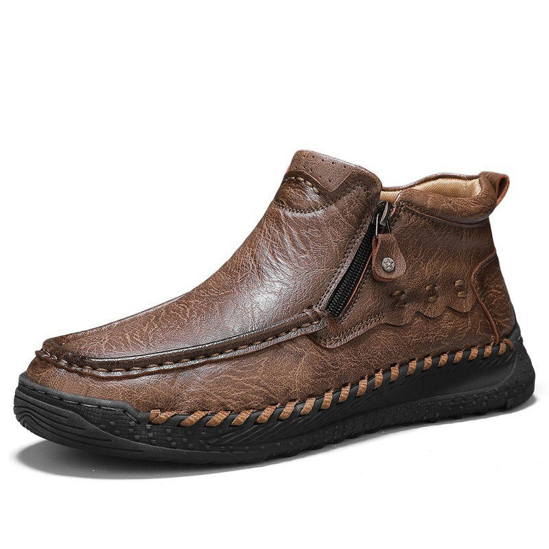 Herren Retro Work Boots – Handgenäht