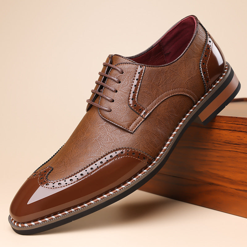 Business-Freizeit Lederschuhe mit spitzer Zehenkappe – Bild 4 | LuxeStyle