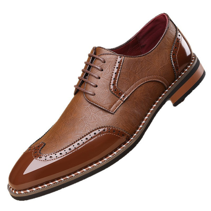 Business-Freizeit Lederschuhe mit spitzer Zehenkappe – Bild 8 | LuxeStyle