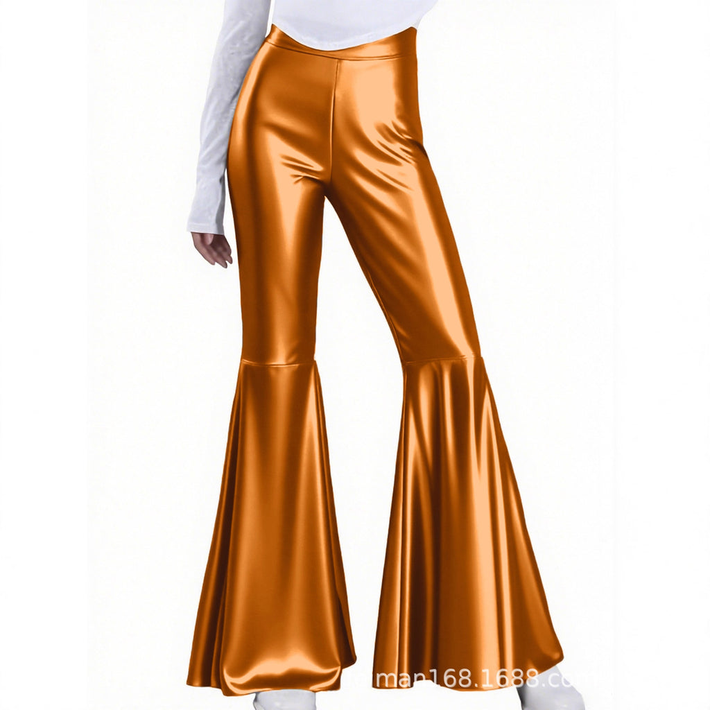 Elegante Flared Pants mit Schlangenprint