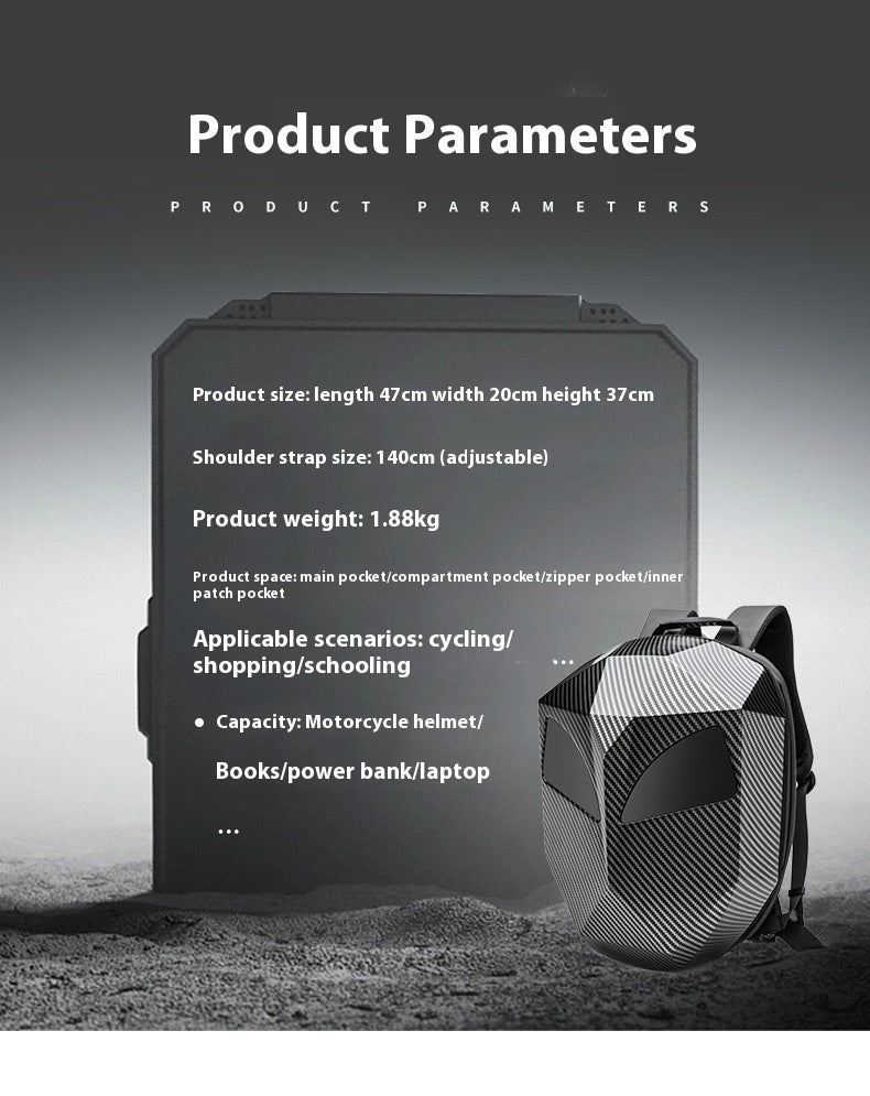 Wasserdichter Motorradhelm-Rucksack