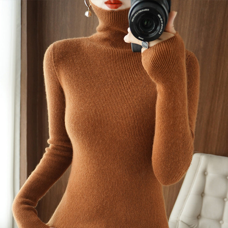 Langarm Strickpullover Slim Fit