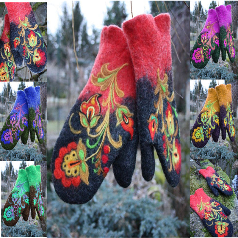 Dicke, warme Winterhandschuhe für Damen