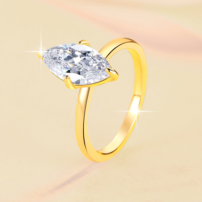 Moissanite Ring aus rhodiniertem 925er Silber – Bild 2 | LuxeStyle