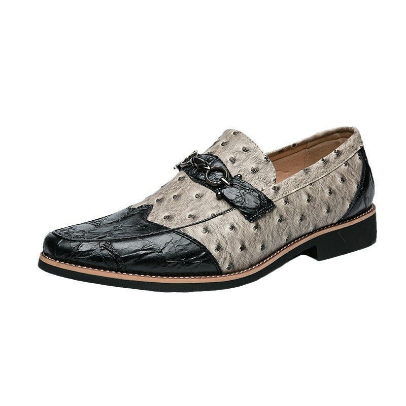 Freizeitschuhe aus Leder mit Muster