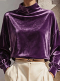 Rollkragen-Langarmshirt im Casual Fit