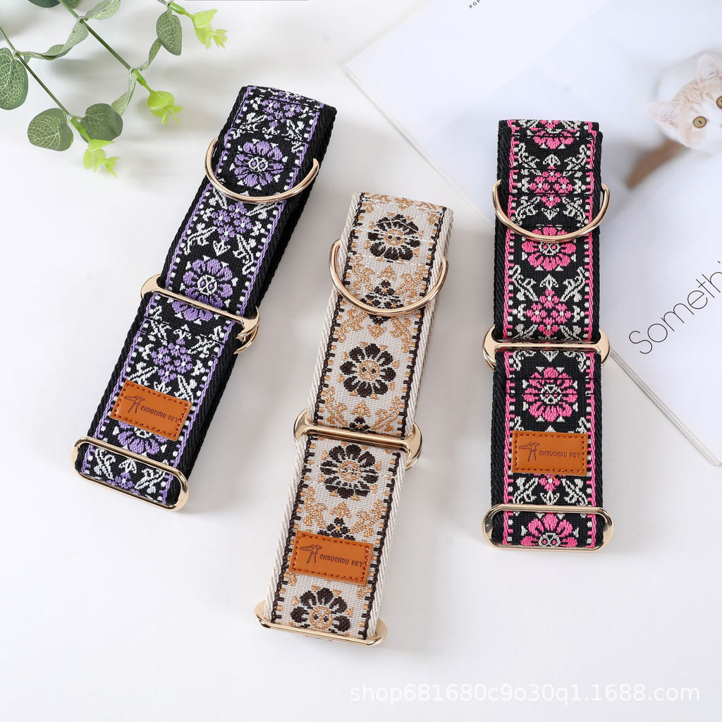 Verstellbare Blumen-Halsband für Haustiere