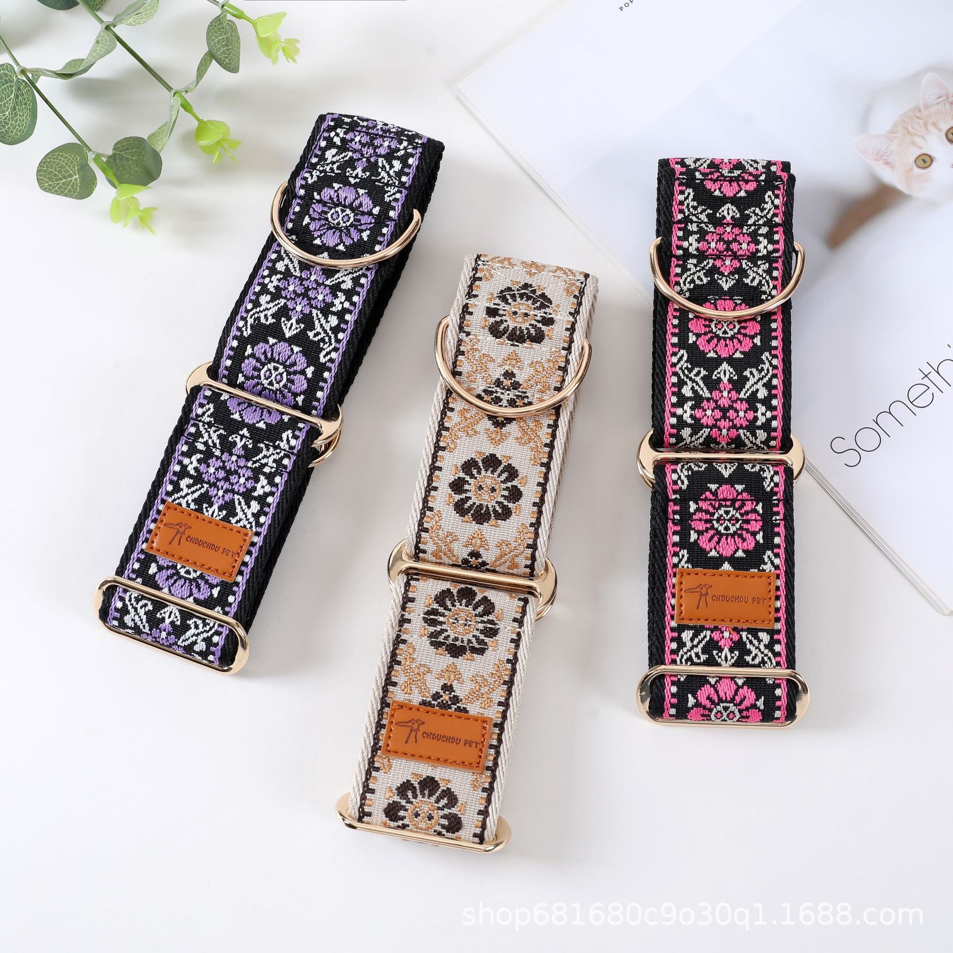 Verstellbare Blumen-Halsband für Haustiere