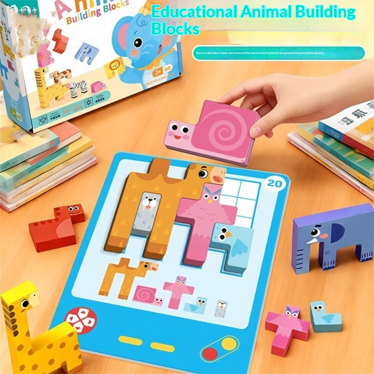 Tierstapel-Spiel mit Holzblöcken – Bild 3 | LuxeStyle
