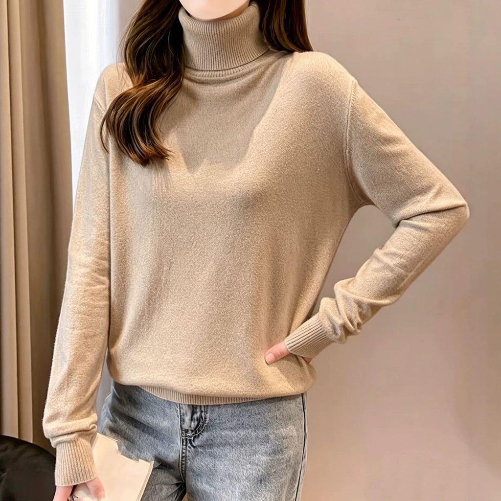 Damen Rollkragenpullover – Eleganter Strick