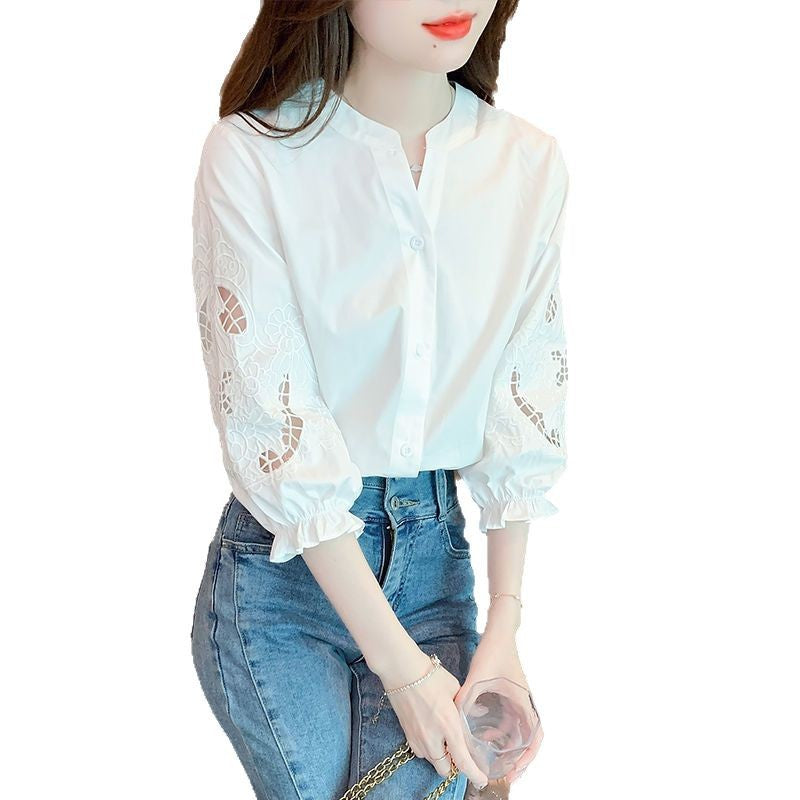 Sommerbluse Weiss