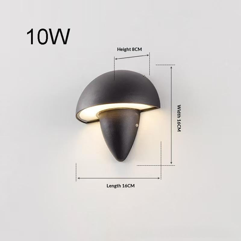 Mushroom‑Form LED-Wandlampe IP65 – Bild 5 | LuxeStyle