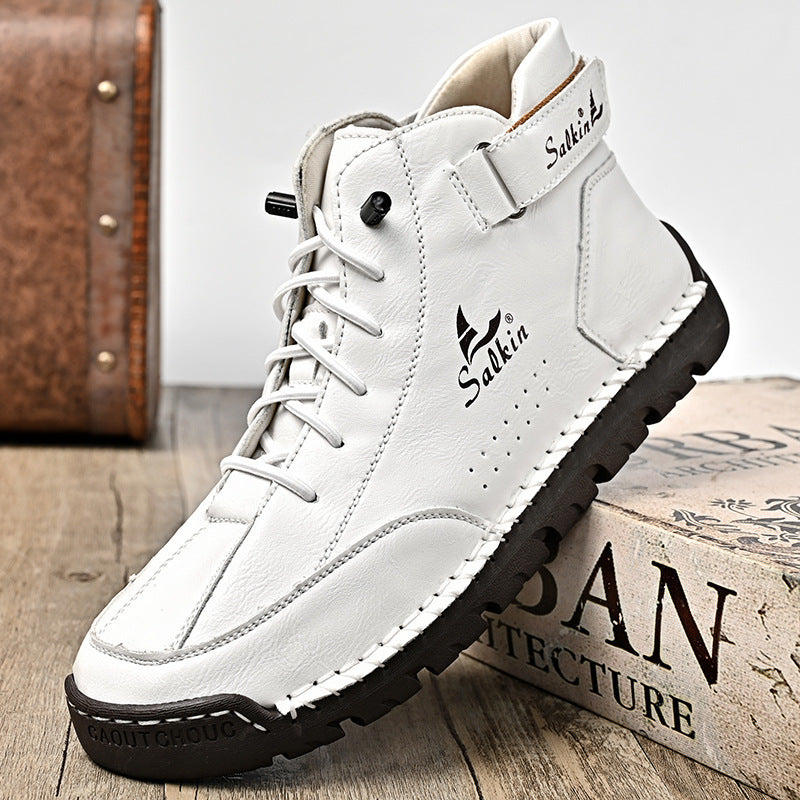 Herren Leder-Sneaker mit Handnaht – Bild 4 | LuxeStyle