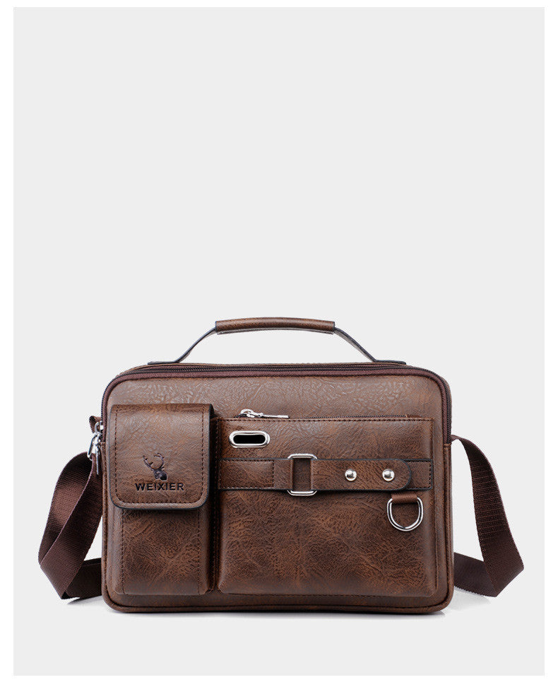 Business Schultertasche aus PU-Leder – Bild 5 | LuxeStyle