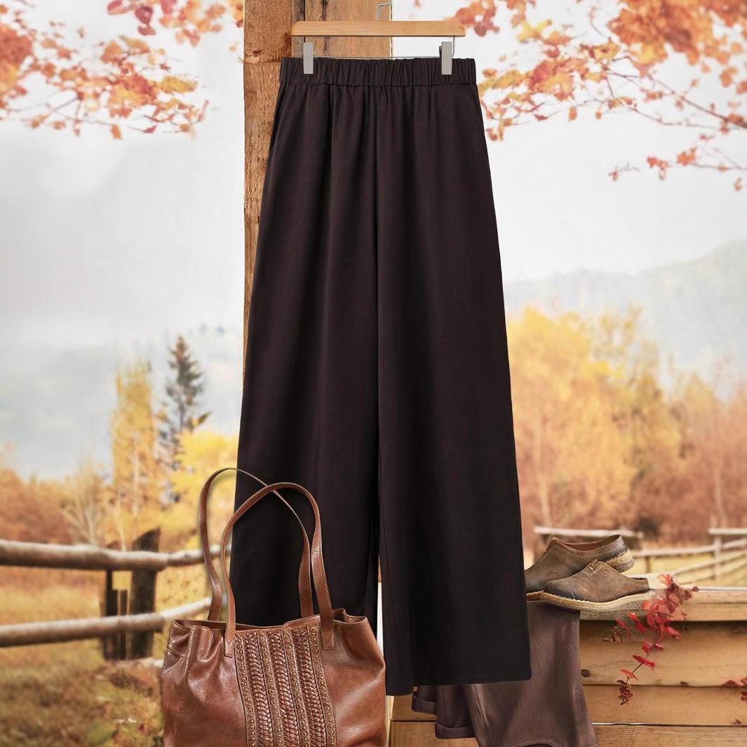 Wide-Leg-Hose «Largo» – gerades Bein, elegant
