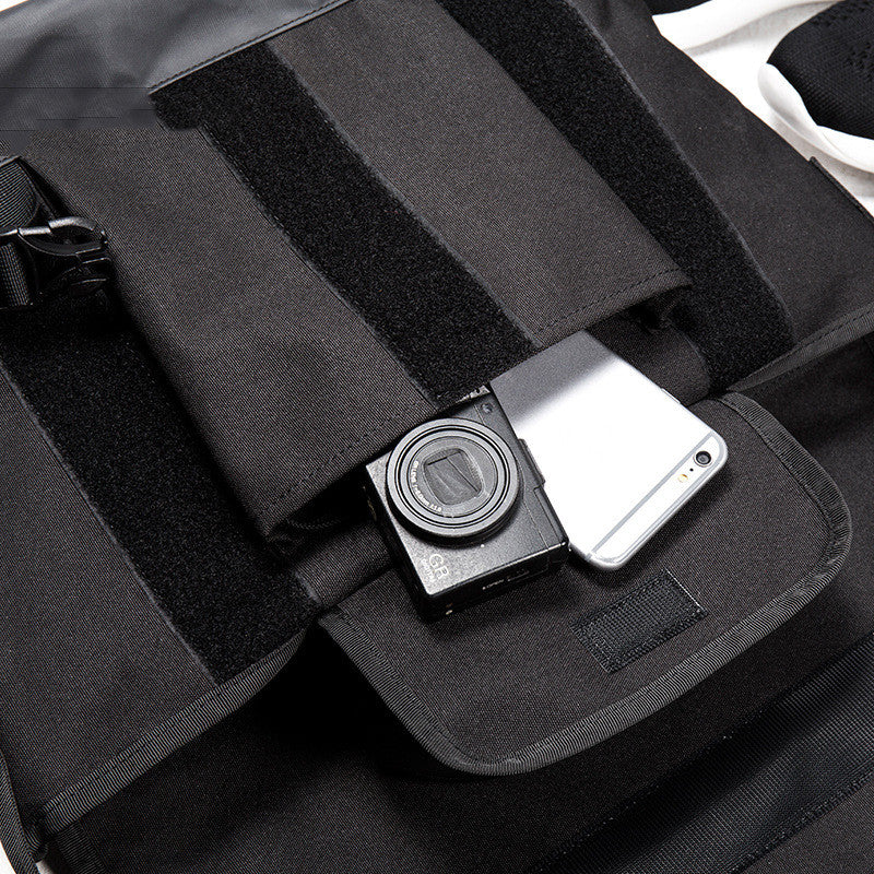 Schwarze Messenger-Tasche – Bild 4 | LuxeStyle
