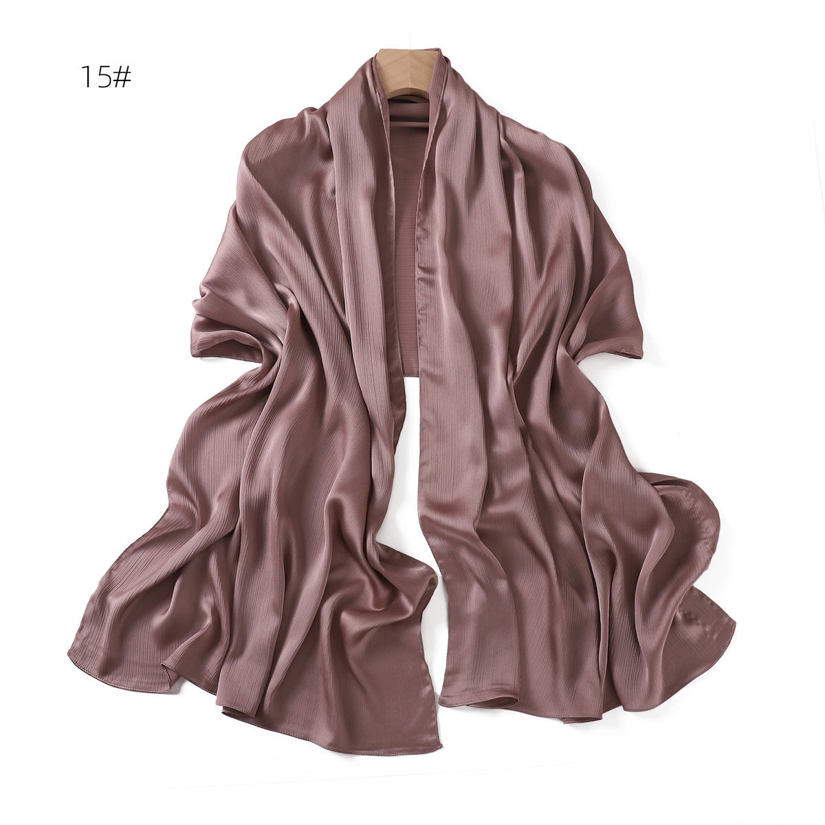 Einfarbiger Sommer-Schal für Damen – Bild 5 | LuxeStyle