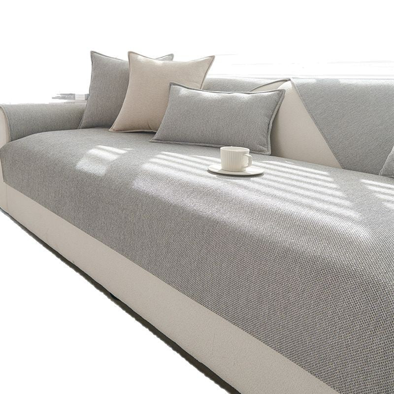 Sofa Kissenhülle aus Chenille, rutschfest