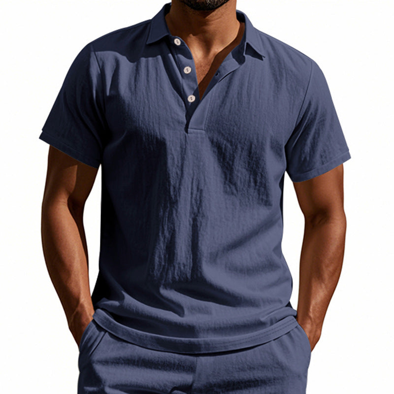 Atmungsaktives Leinen Polo-Shirt für Herren – Bild 5 | LuxeStyle