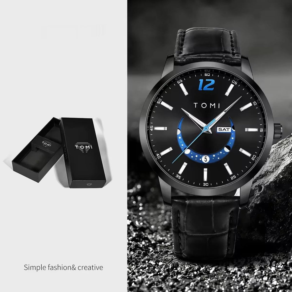 Herren Quarz-Armbanduhr