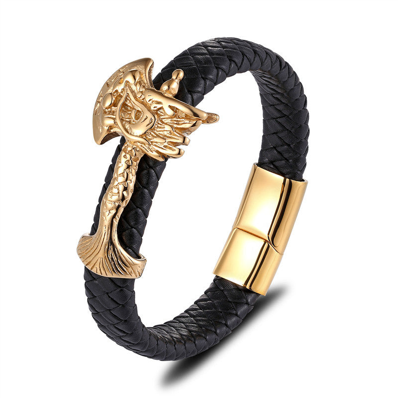 Punk Lederarmband aus Edelstahl – Bild 16 | LuxeStyle