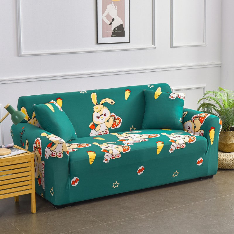 Sofaabdeckung mit Pflanzenmuster – Stretch – Bild 14 | LuxeStyle