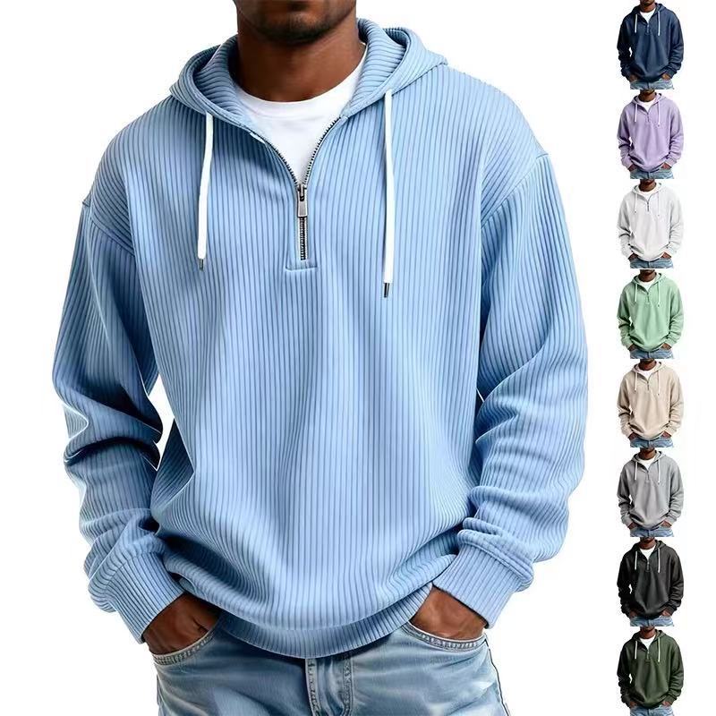 Herren Kapuzenpullover aus Cord – Ansicht 6