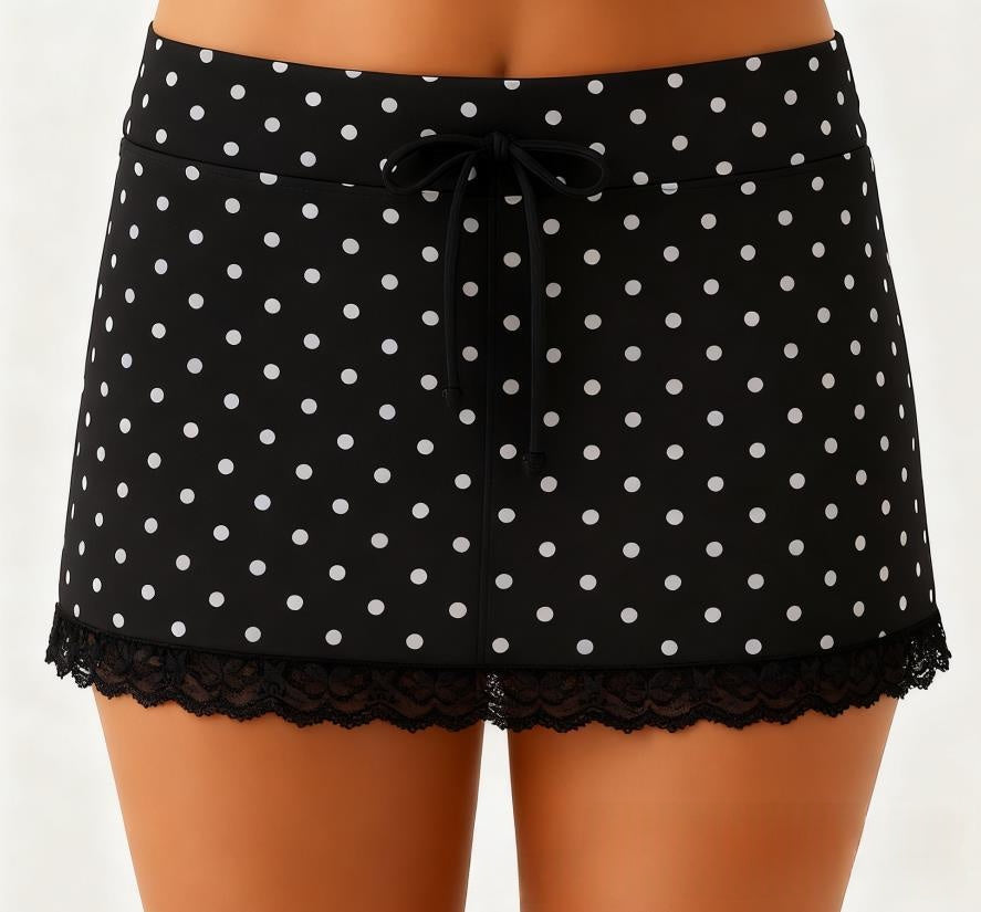 Damen-Shorts mit Spitzenbesatz