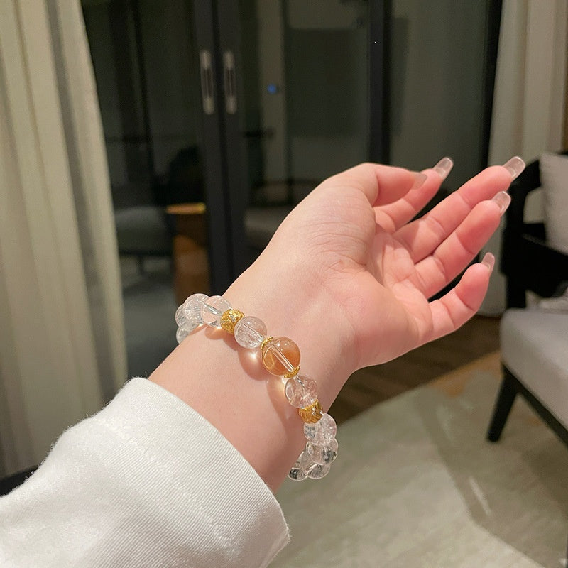 Armband mit natürlichen weissen Kristallen – Bild 2 | LuxeStyle