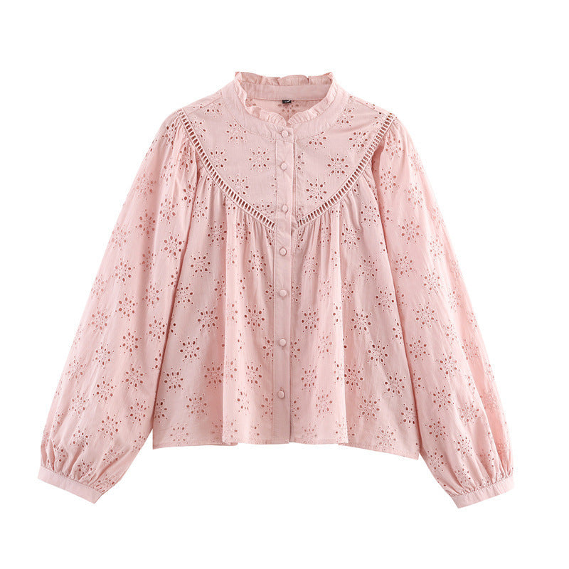 Lässiges Langarmshirt mit Stickerei – Bild 6 | LuxeStyle