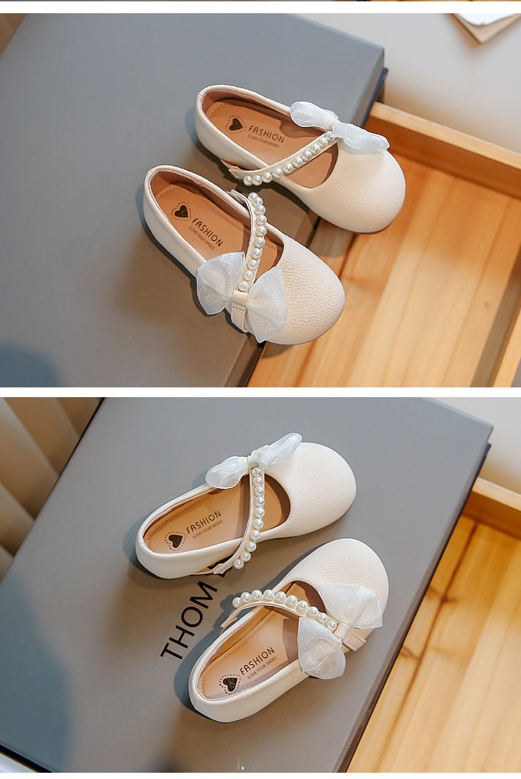 Weisse Perlen-Prinzessin Schuhe