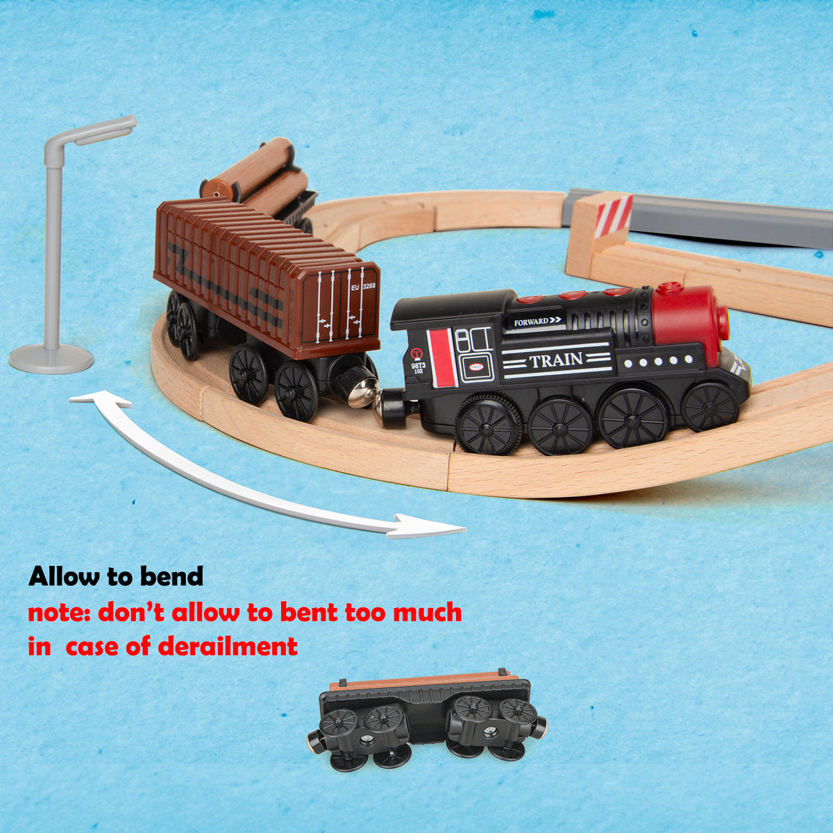 Acht-Rad Elektro-Zug für kleine Eisenbahn-Fans – Bild 2 | LuxeStyle