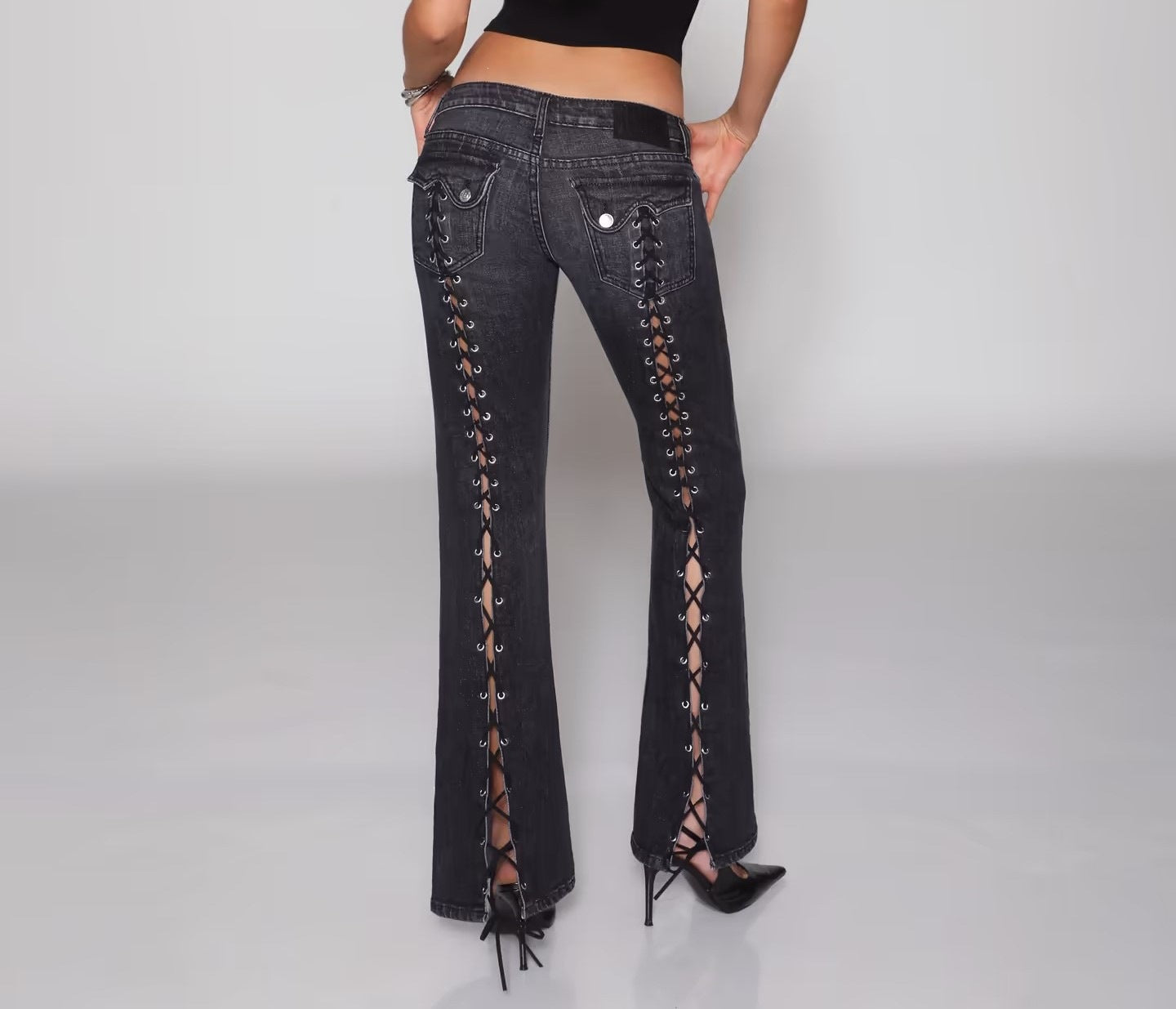 Relaxed-Fit Bootcut Jeans für Damen – Ansicht 5