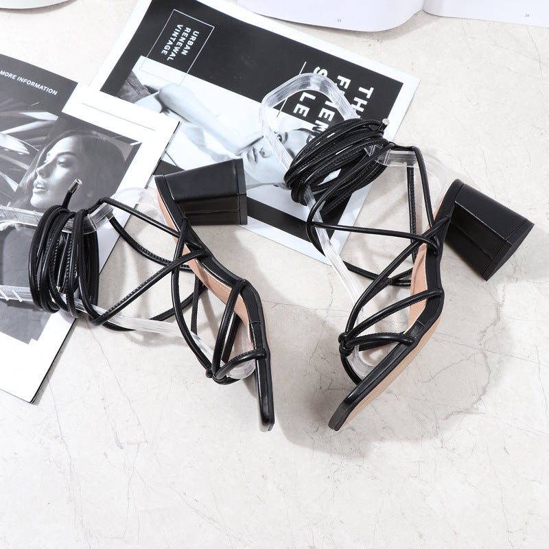 Sandalen mit Riemchen und klobigem Absatz – Bild 9 | LuxeStyle