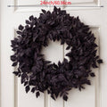 Halloween-Klematiskranz mit schwarzen und roten Kunstblättern | LuxeStyle