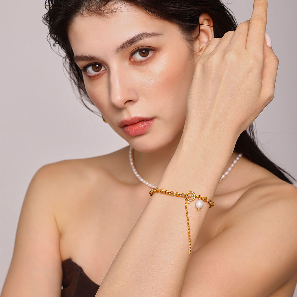 Barock Süsswasserperlen-Armband für Damen | LuxeStyle
