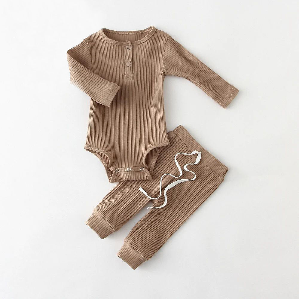Corduroy Baby Set Striped 2-Teilig – Bild 3 | LuxeStyle