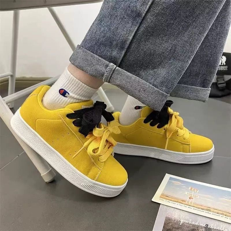 Niche Vintage Chunky-soled Sneakers